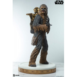 Statue Chewbacca and C-3PO Premium Format Sideshow Star Wars Episode V