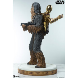 Statue Chewbacca and C-3PO Premium Format Sideshow Star Wars Episode V
