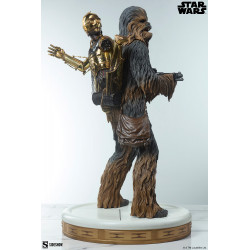 Statue Chewbacca and C-3PO Premium Format Sideshow Star Wars Episode V