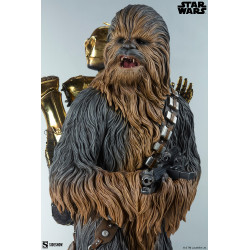 Statue Chewbacca and C-3PO Premium Format Sideshow Star Wars Episode V
