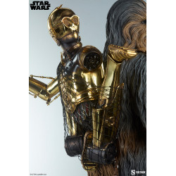 Statue Chewbacca and C-3PO Premium Format Sideshow Star Wars Episode V