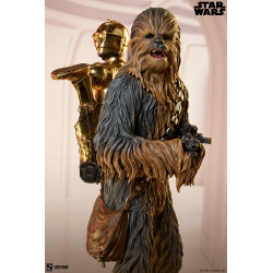 Statue Chewbacca and C-3PO Premium Format Sideshow Star Wars Episode V