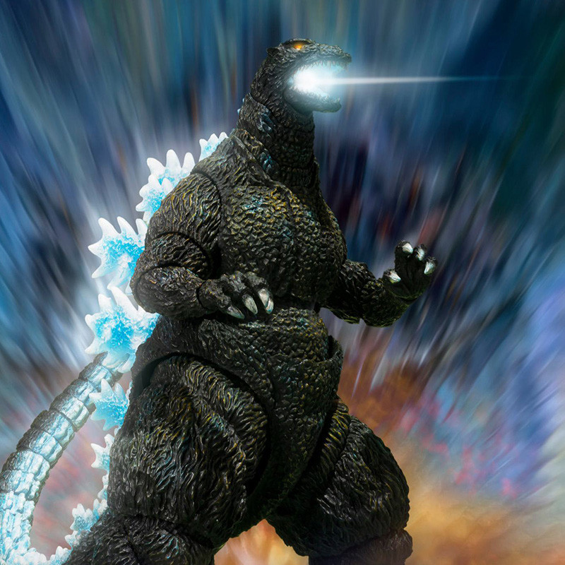 S.H. MonsterArts Godzilla Poster Color Version Movie Graphic Plus Bandai Godzilla VS Mechagodzilla II