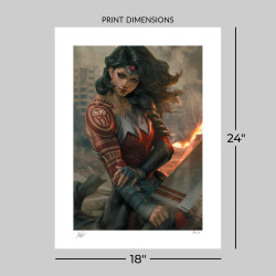 Impression Art Print Absolute Wonder Woman Sideshow DC Comics