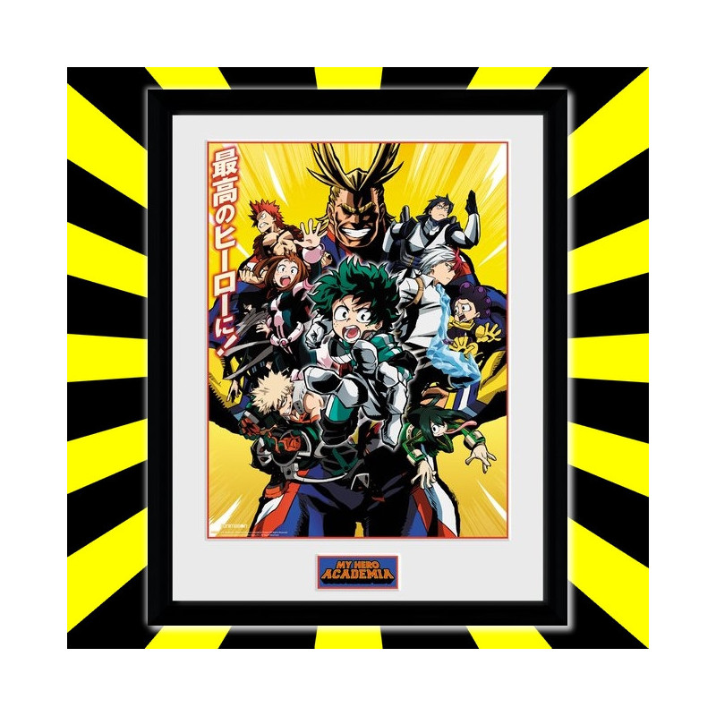 MY HERO ACADEMIA Poster Encadré Season 1 Gye MY HERO ACADEMIA Poster Encadré Season 1 Gye