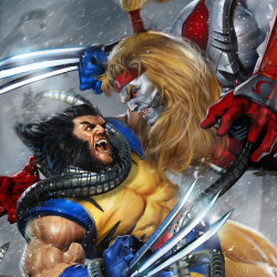 Impression Art Print Wolverine vs Omega Red Sideshow Marvel