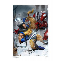 Impression Art Print Wolverine vs Omega Red Sideshow Marvel