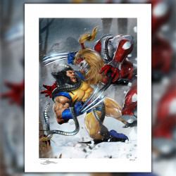 Impression Art Print Wolverine vs Omega Red Sideshow Marvel