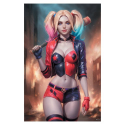 Impression Art Print Harley Quinn Sideshow DC Comics