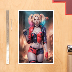 Impression Art Print Harley Quinn Sideshow DC Comics