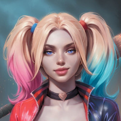 Impression Art Print Harley Quinn Sideshow DC Comics