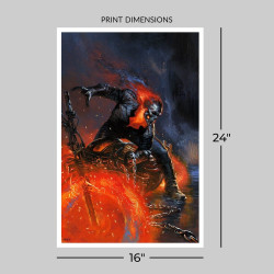 Impression Art Print Ghost Rider Sideshow Marvel