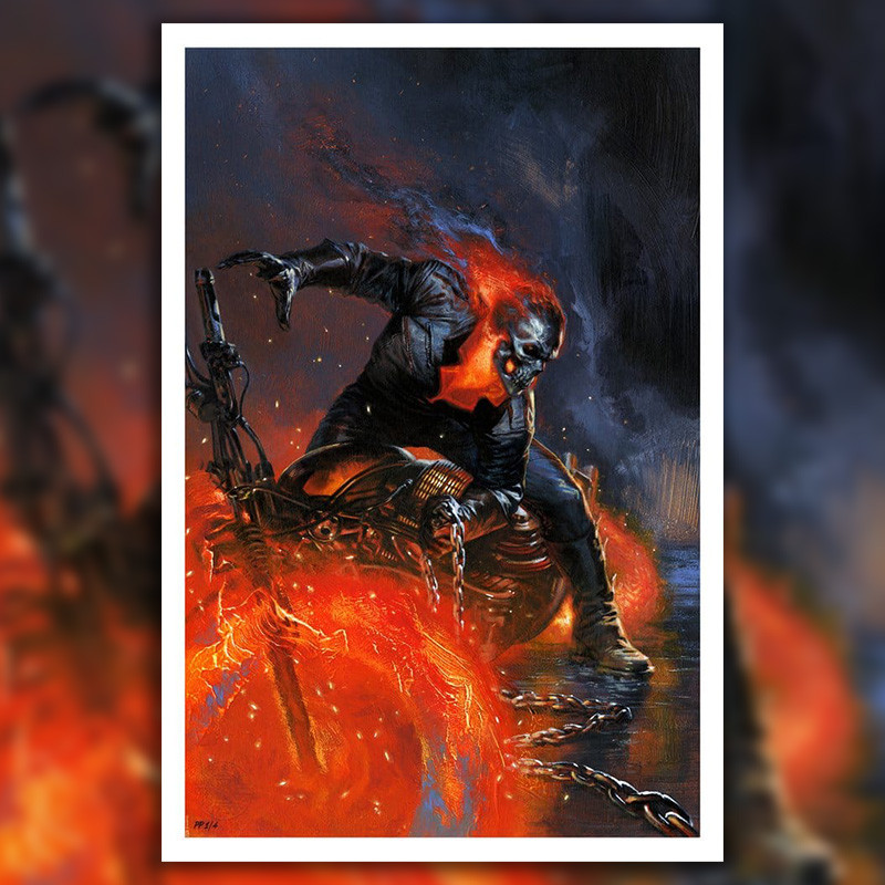 Impression Art Print Ghost Rider Sideshow Marvel