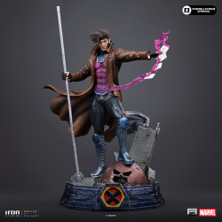 Statue Gambit Unleashed Art Scale Iron Studios Marvel