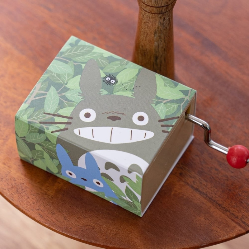MON VOISIN TOTORO Boîte à musique à manivelle Feuille Sekiguchi