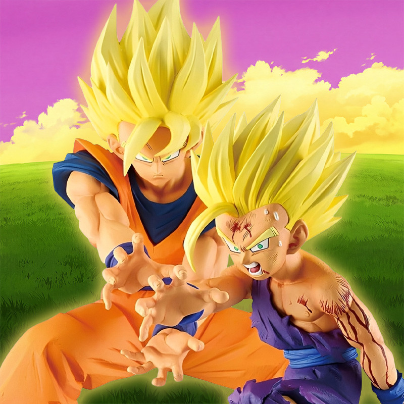 Figurine Father-Son Kamehameha Dragon Omnibus Battle Of Gods Ichibansho Bandai Dragon Ball Super
