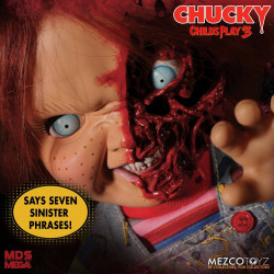 Poupée Parlante Pizza Face Chucky Designer Series MEGA Mezco Toyz Chucky