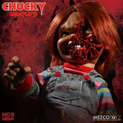 Poupée Parlante Pizza Face Chucky Designer Series MEGA Mezco Toyz Chucky