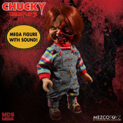 Poupée Parlante Pizza Face Chucky Designer Series MEGA Mezco Toyz Chucky