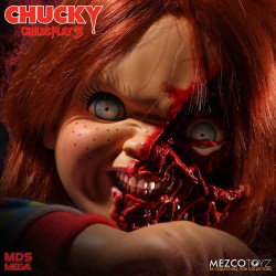 Poupée Parlante Pizza Face Chucky Designer Series MEGA Mezco Toyz Chucky