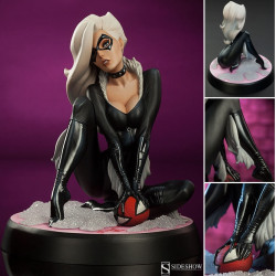  SPIDERMAN Statue Black Cat Comiquette Sideshow j.scott campbell