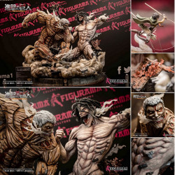  ATTACK ON TITAN Statue Elite Exclusive Eren Jaeger vs Armored Titan Figurama Collectors