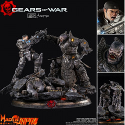  GEAR OF WARS Statue Marcus vs General RAAM HQS+ Tsume Art