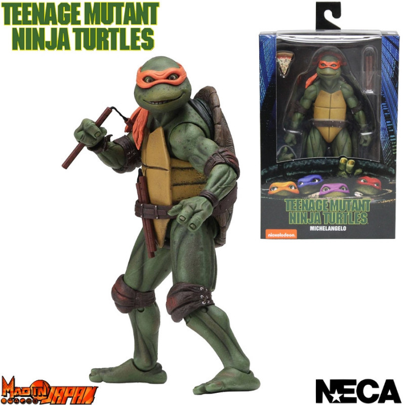 TORTUES NINJA figurine Michelangelo 1990 Movie Version Neca