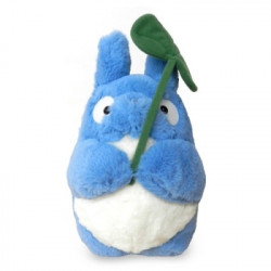 MON VOISIN TOTORO Peluche officielle Totoro Bleu Feuille 30 cm
