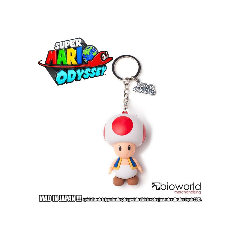 SUPER MARIO ODYSSEY Porte-clés Toad Bioworld SUPER MARIO ODYSSEY Porte-clés Toad Bioworld