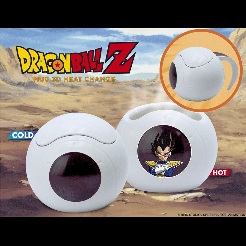 DRAGON BALL Z Mug 3D  Heat Change Saiyan Pod Vegeta Abystyle