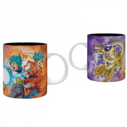 DRAGON BALL SUPER mug Vegeta & Goku vs Golden Freezer Abystyle