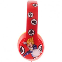 DRAGON BALL Z Casque Audio Vegeta -Goku Rouge Madcow