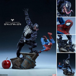  MARVEL Diorama Spider Man vs Venom Sideshow