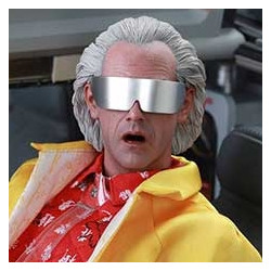 RETOUR VERS LE FUTUR II Figurine Emmett Brown Hot Toys