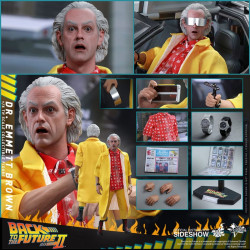  RETOUR VERS LE FUTUR II Figurine Emmett Brown Hot Toys