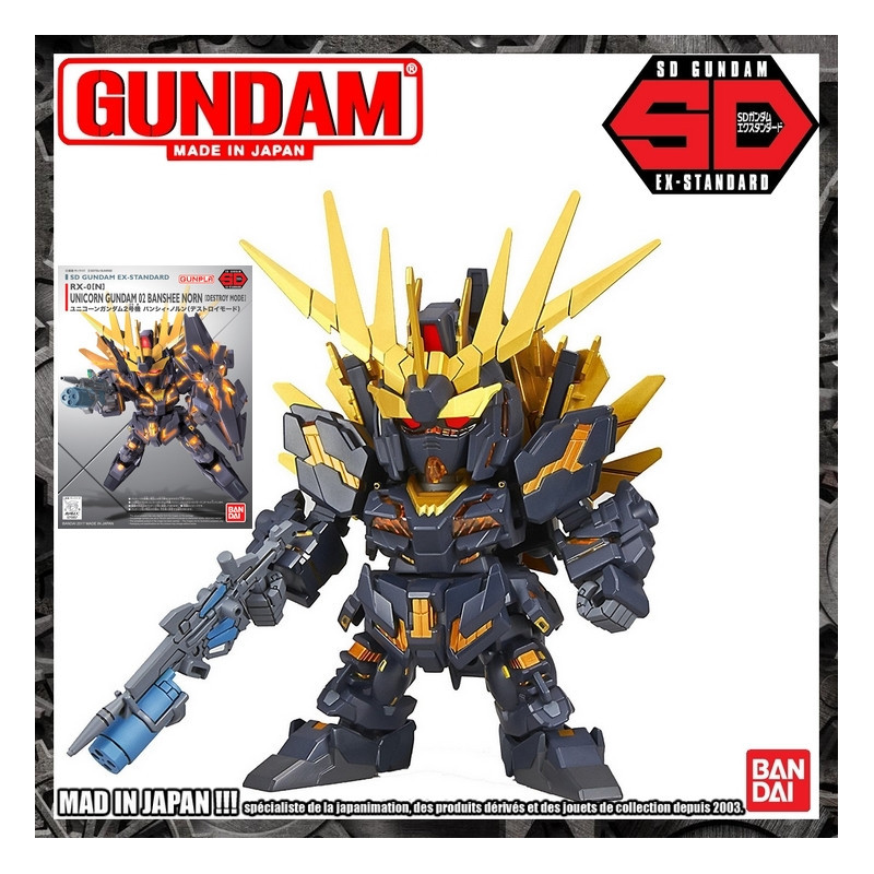 GUNDAM SD Unicorn Gundam 02 Banshee Norn EX-STANDARD Bandai Gunpla