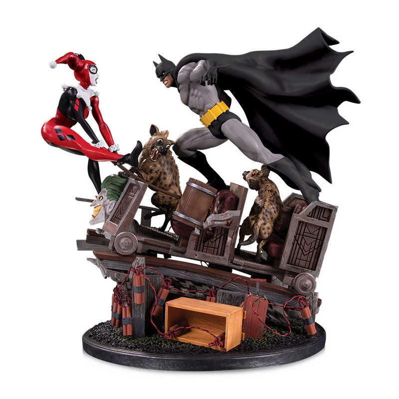 BATMAN Statue Batman VS Harley Quinn Battle SE DC Collectibles