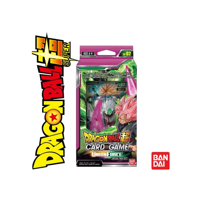DRAGON BALL SUPER CARD GAME Spécial pack set Union Force Bandai DBS-SP02 DRAGON BALL SUPER CARD GAME Spécial pack set Union Force Bandai DBS-SP02