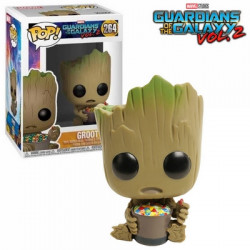 LES GARDIENS DE LA GALAXIE II figurine Funko POP Groot Groot With Candy Bowl Exclu.