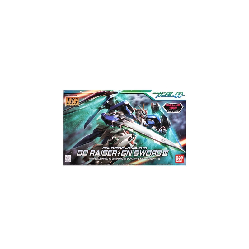 GUNDAM High Grade 00 Raiser + GN Sword III Bandai Gunpla