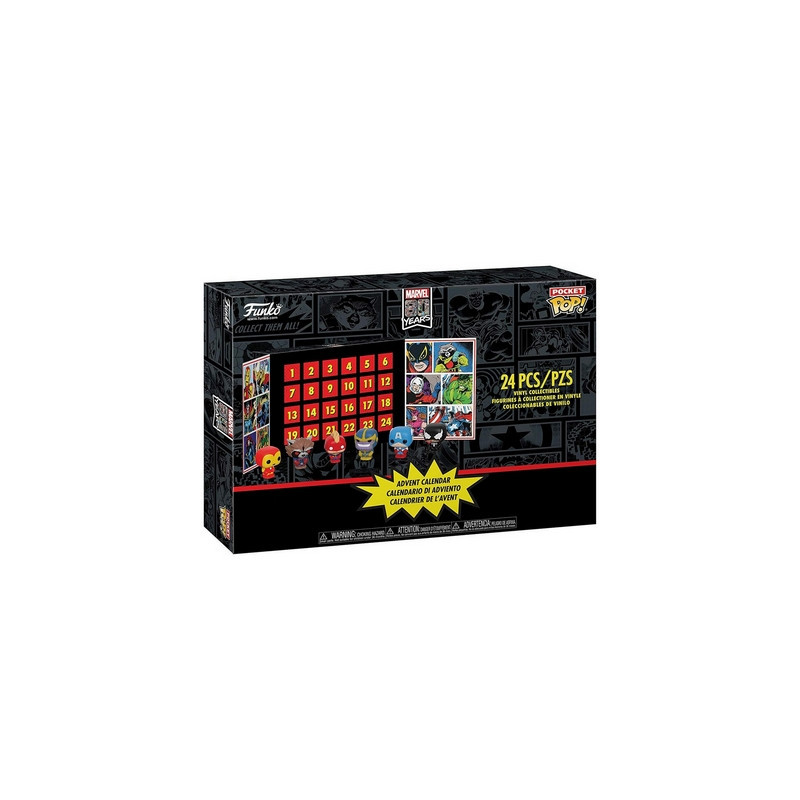 MARVEL COMICS Calendrier de l'Avent 2019 Poket POP Funko MARVEL COMICS Calendrier de l'Avent 2019 Poket POP Funko