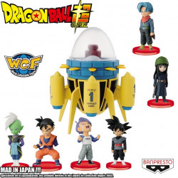 DRAGON BALL SUPER Pack Time Machine + figurines WCF Banpresto