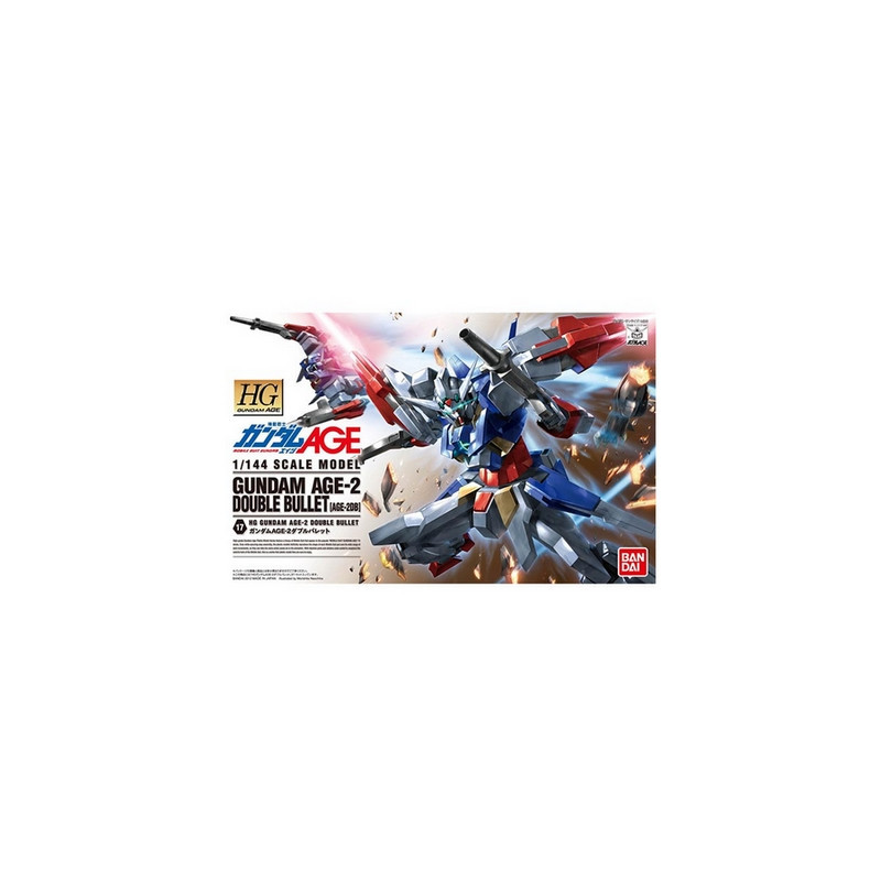 GUNDAM High Grade Gundam Age-2 Double Bullet Bandai Gunpla GUNDAM High Grade Gundam Age-2 Double Bullet Bandai Gunpla