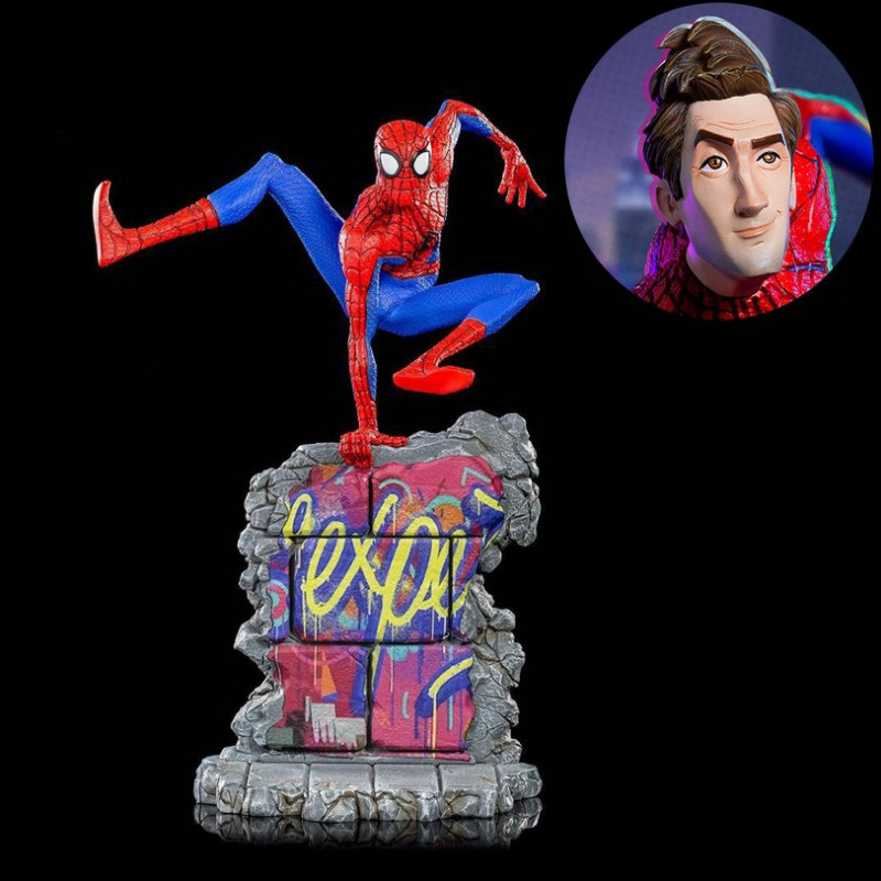 IRON STUDIOS SPIDER-MAN : Into the Spider-Verse BDS Art Scale Deluxe Statue Peter B. Parker