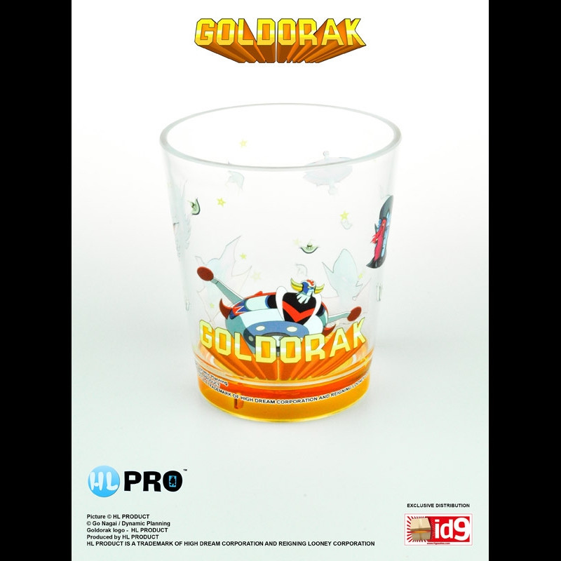 GOLDORAK Verre Plastique Yellow Goldorak Soucoupe HL PRO GOLDORAK Verre Plastique Yellow Goldorak Soucoupe HL PRO
