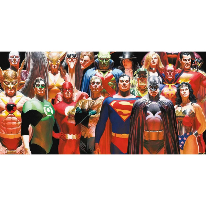 DC Comics Poster en verre Justice League Alex Ross SD Toys DC Comics Poster en verre Justice League Alex Ross SD Toys