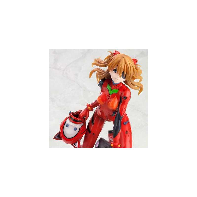 EVANGELION Statuette Langley Shikinami Q Plug Suit Version :RE Kotobukiya