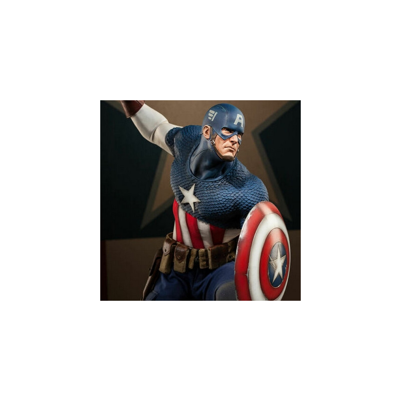 CAPTAIN AMERICA Allied Charge on Hydra Premium Format Sideshow CAPTAIN AMERICA Allied Charge on Hydra Premium Format Sideshow