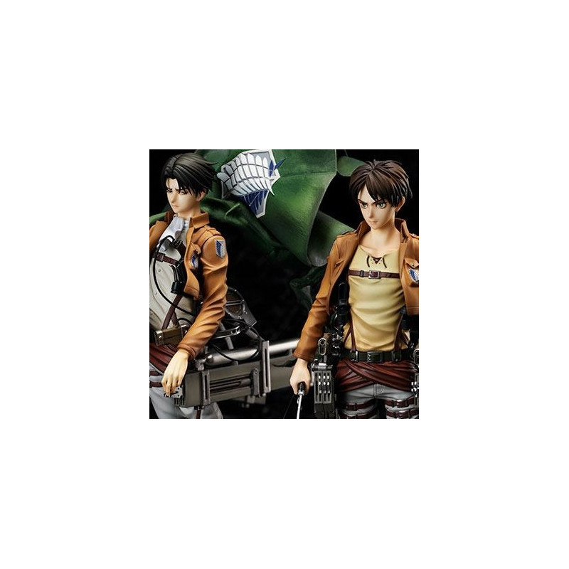 ATTACK ON Titan Pack Figurines Eren Yeager & Levi Ackerman Hobby Max ATTACK ON Titan Pack Figurines Eren Yeager & Levi Ackerman Hobby Max
